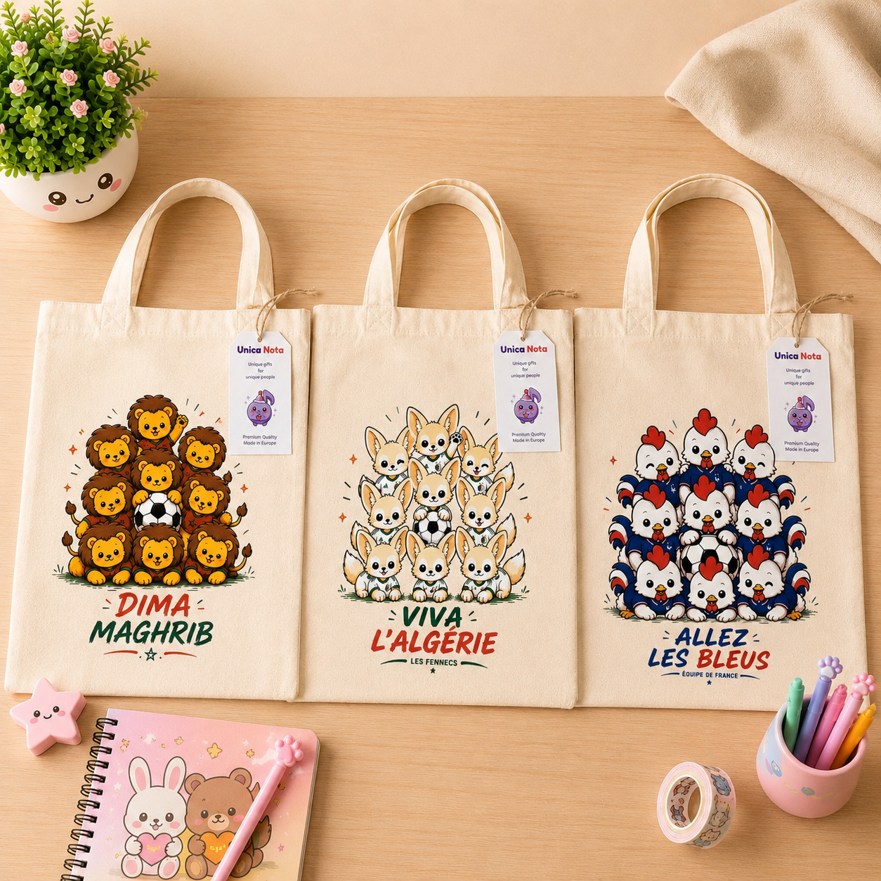 Collection Tote Bags Coupe du Monde- Unica Nota