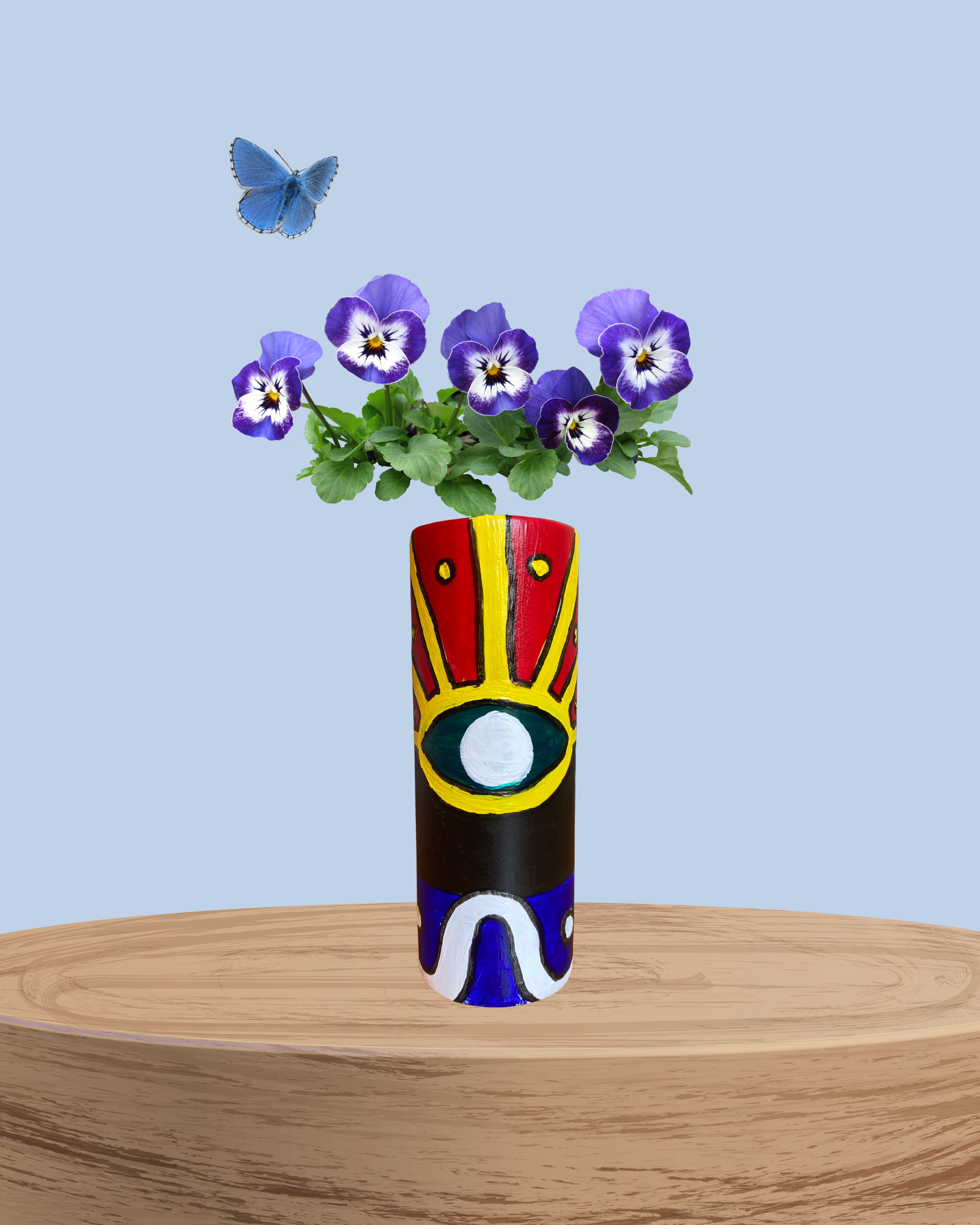 🧿 Vase d’Art Unique Peint à la Main – "L’Œil Solaire" | Unica Nota – 1 of a Kind n°1