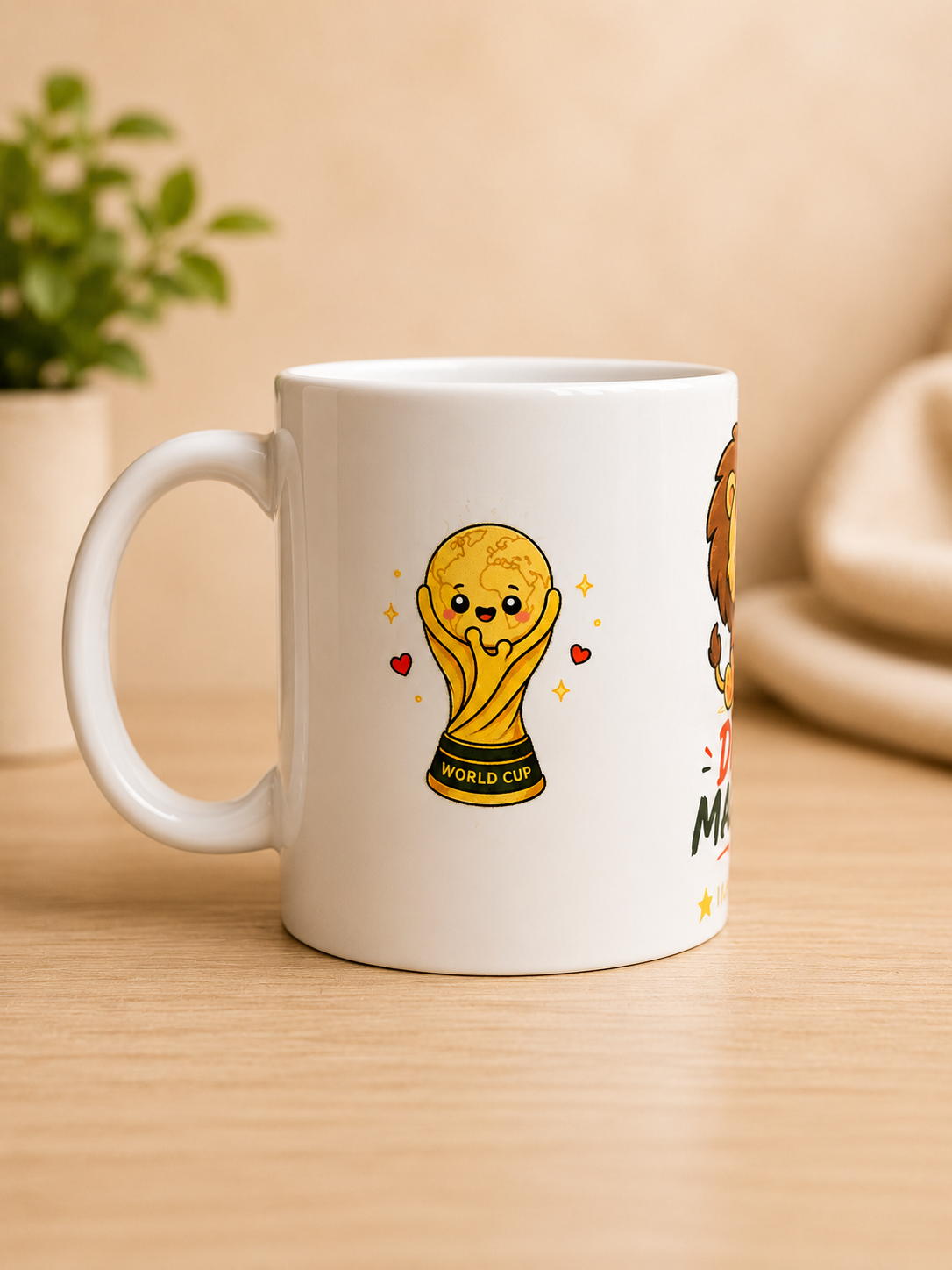 Face Coupe du Monde du mug Dima Maghrib de Unica Nota - Idéal pour cadeau supporteurs 