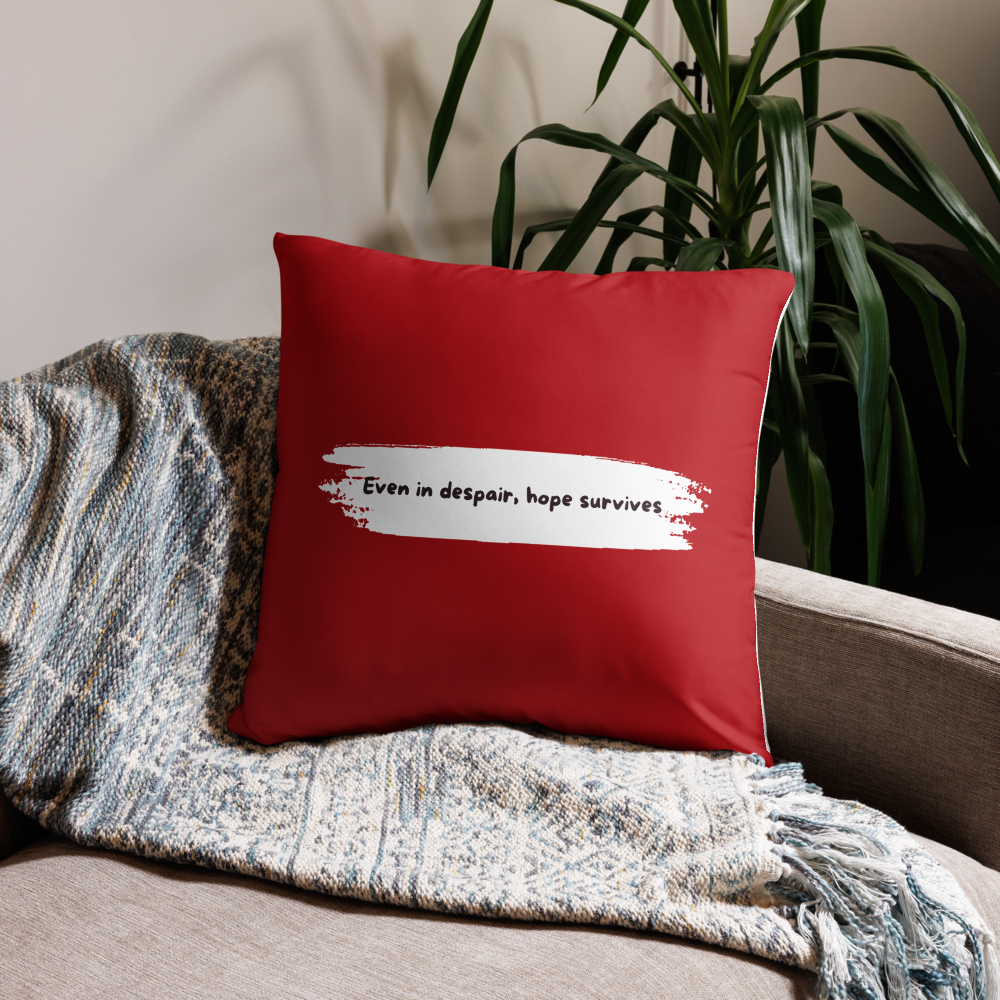 Dos de la housse de coussin Even in Despair – tissu de qualité – Unica Nota

