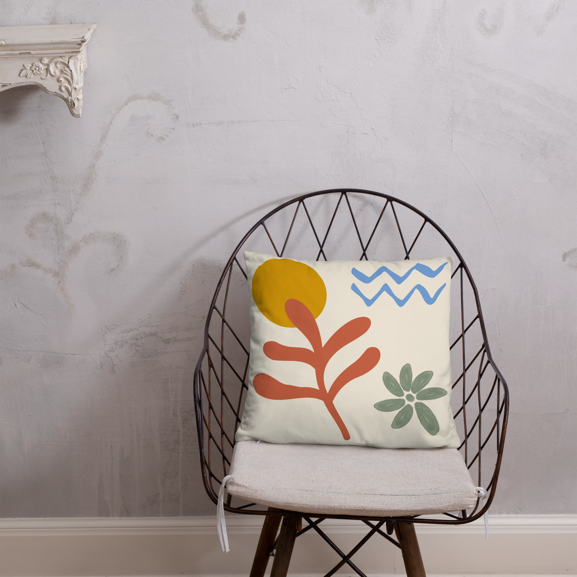 Housse de coussin 18x18 Motifs Ethniques Modernes – design premium boho chic – Unica Nota

