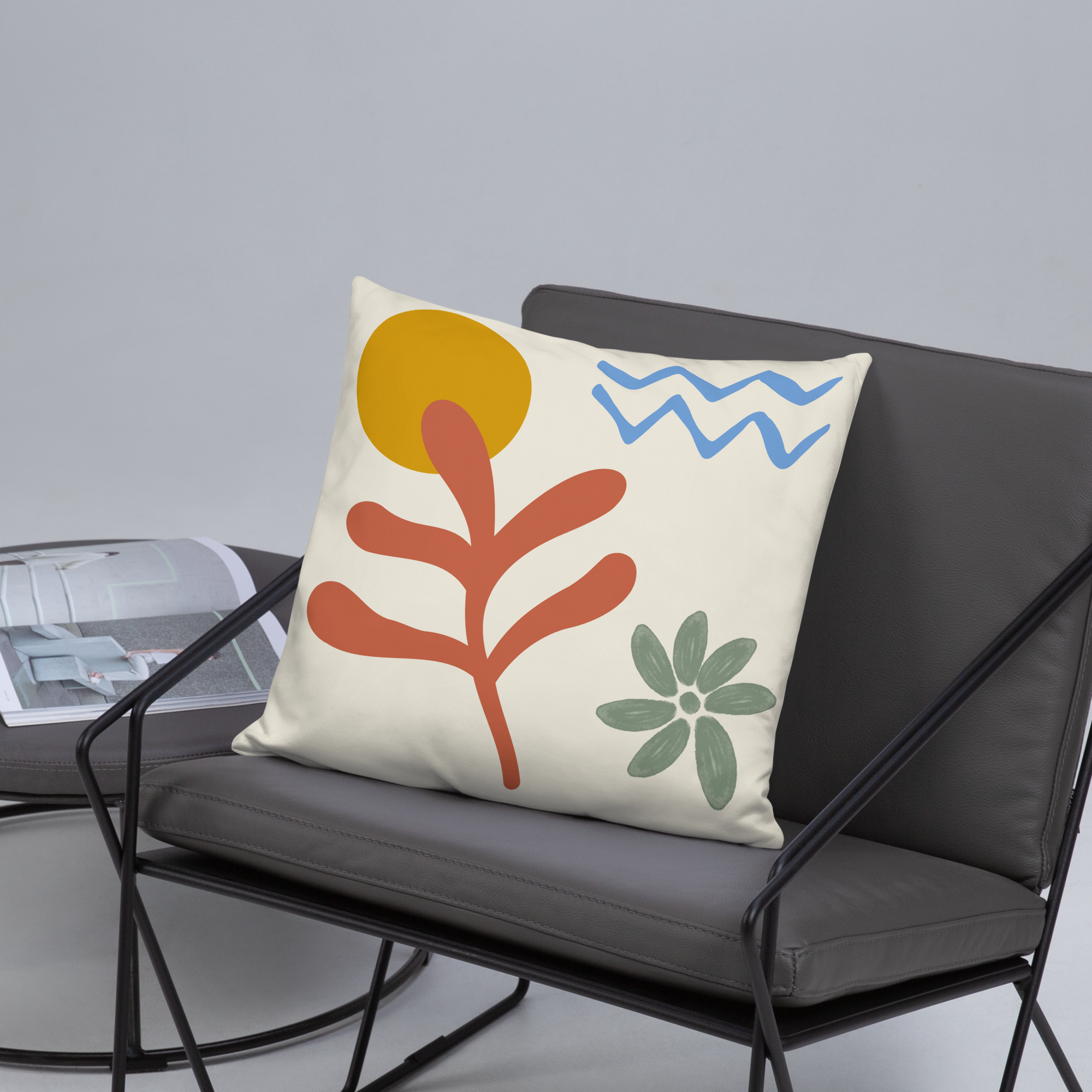 Housse de coussin 18x18 Motifs Ethniques Modernes – design premium boho chic – Unica Nota

