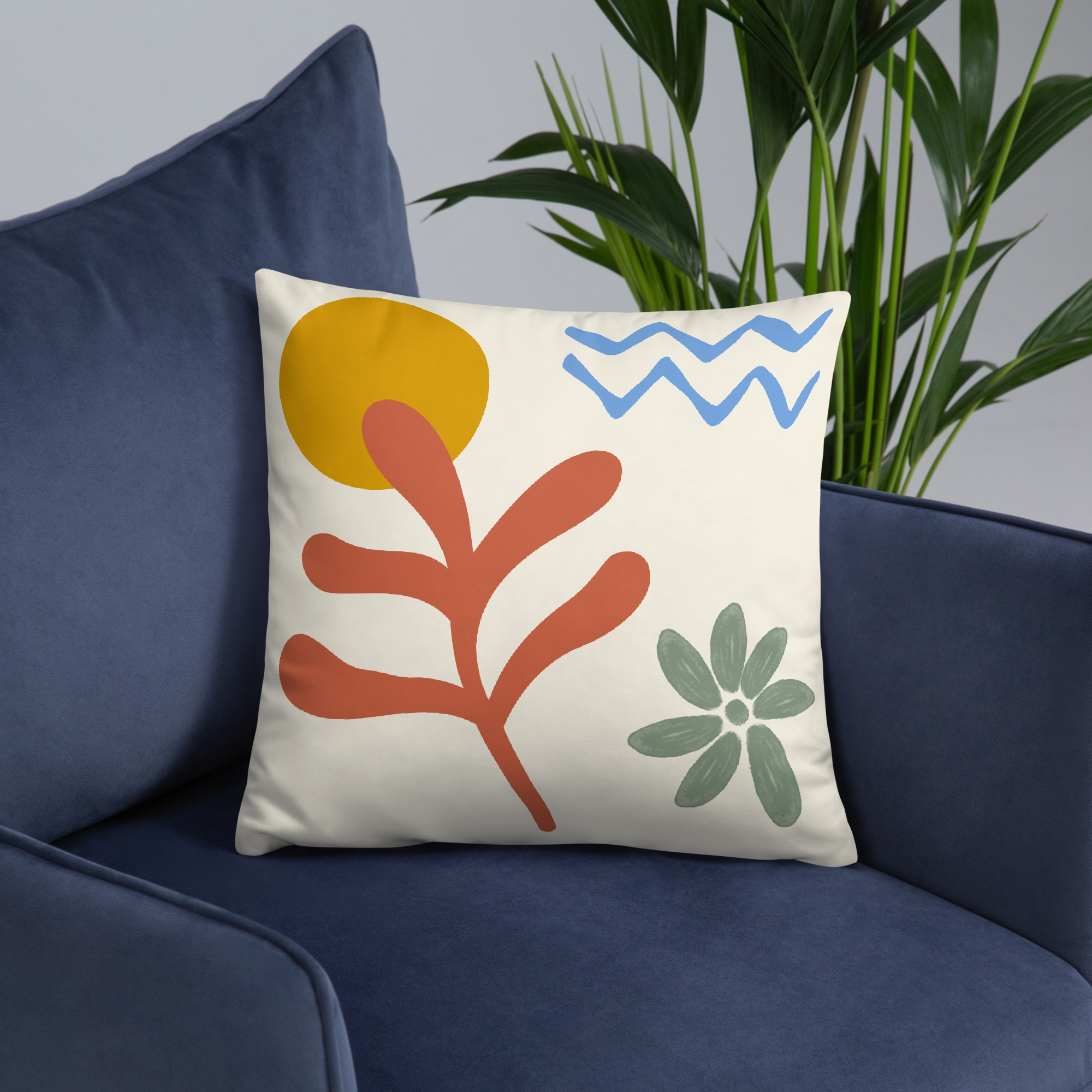 Housse de coussin 18x18 Motifs Ethniques Modernes – design premium boho chic – Unica Nota

