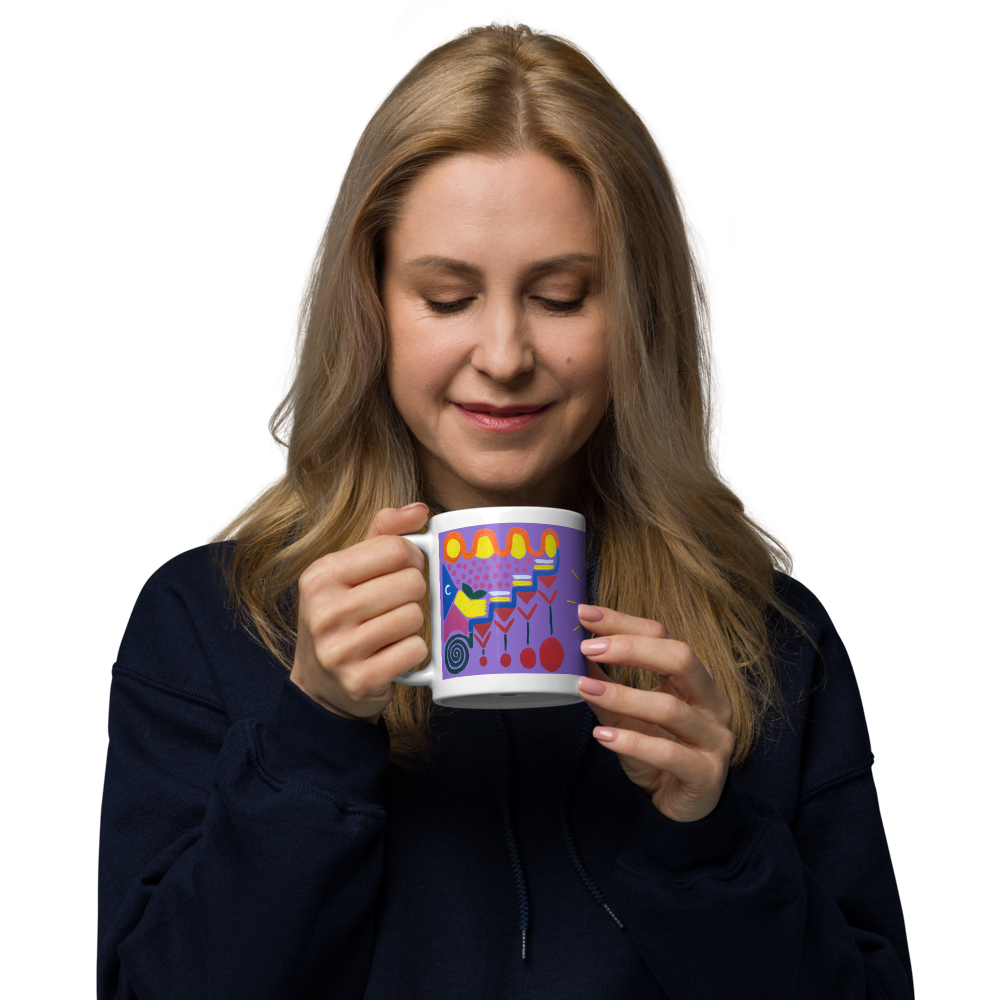 Mug vibratoire Awaken Your Soul Code – design en langage de lumière – message spirituel inspirant – Unica Nota