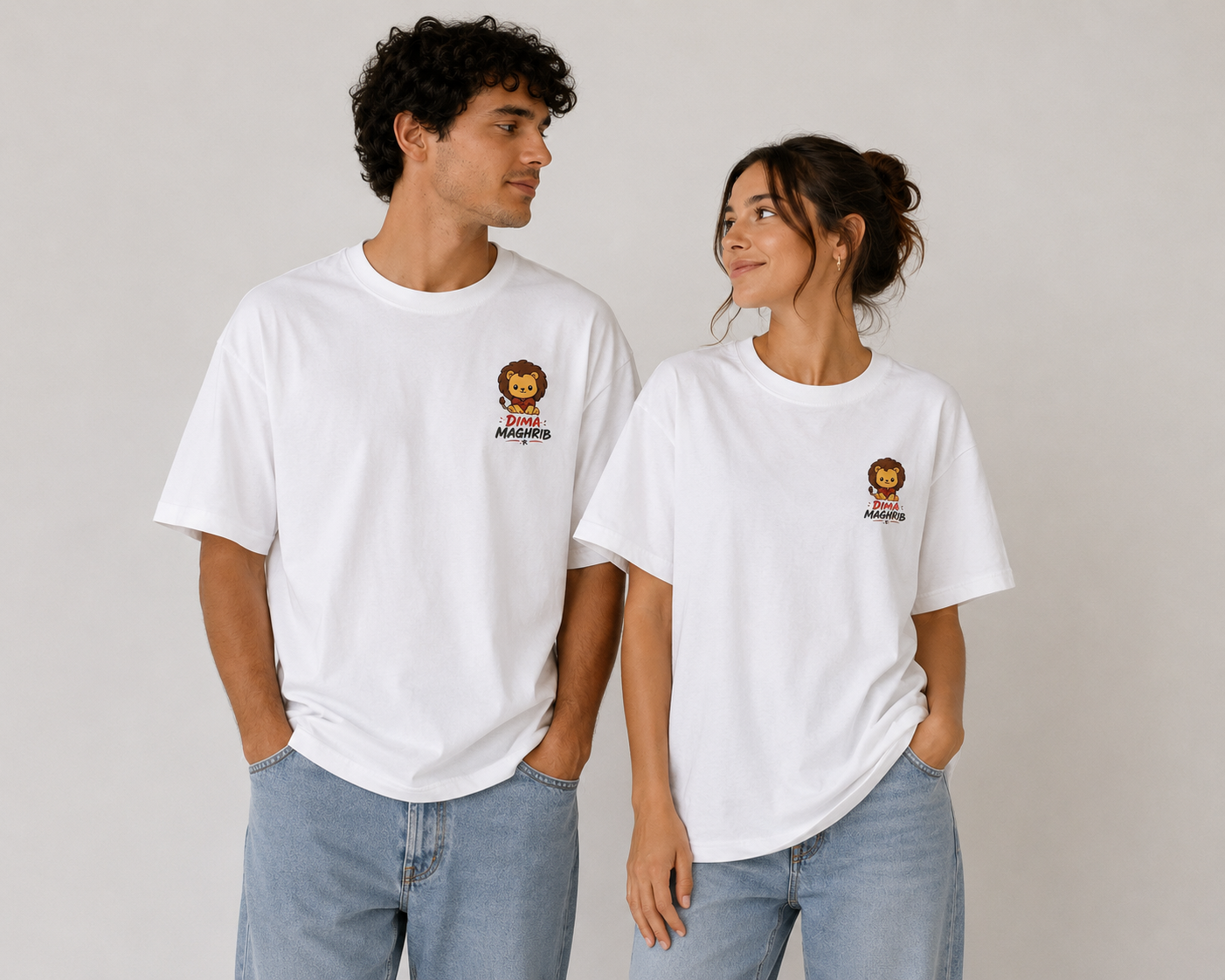T-Shirt "Dima Maghrib" Unisexe Par Unica Nota pour les supporters Marocains- idéal pour un cadeau