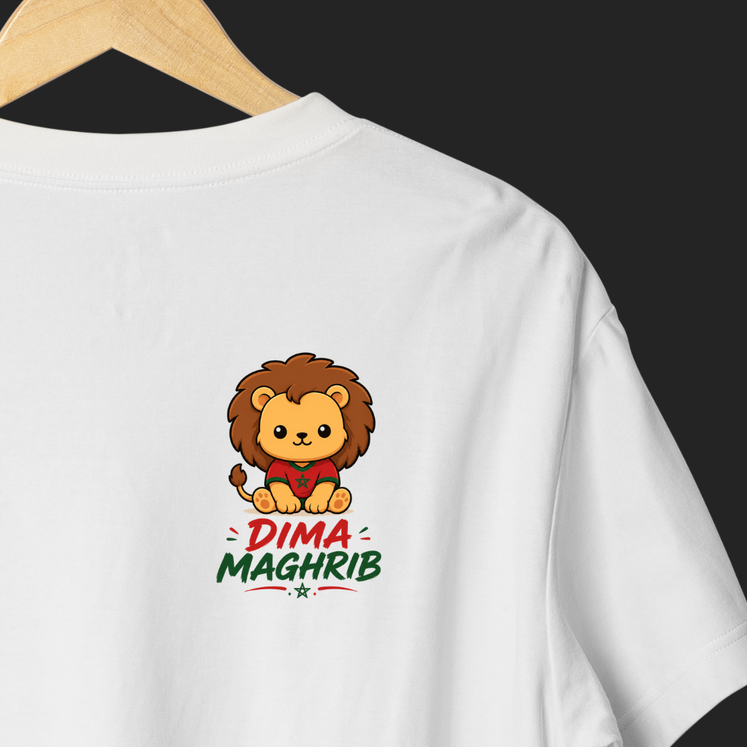 T-shirt pour les supporteurs de l'équipe marocaine de foot - Design unique de Unica Nota