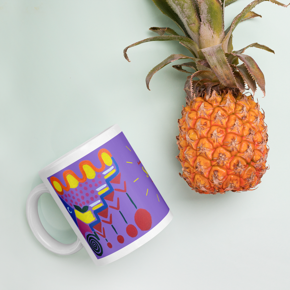 Mug vibratoire Awaken Your Soul Code – design en langage de lumière – message spirituel inspirant – Unica Nota