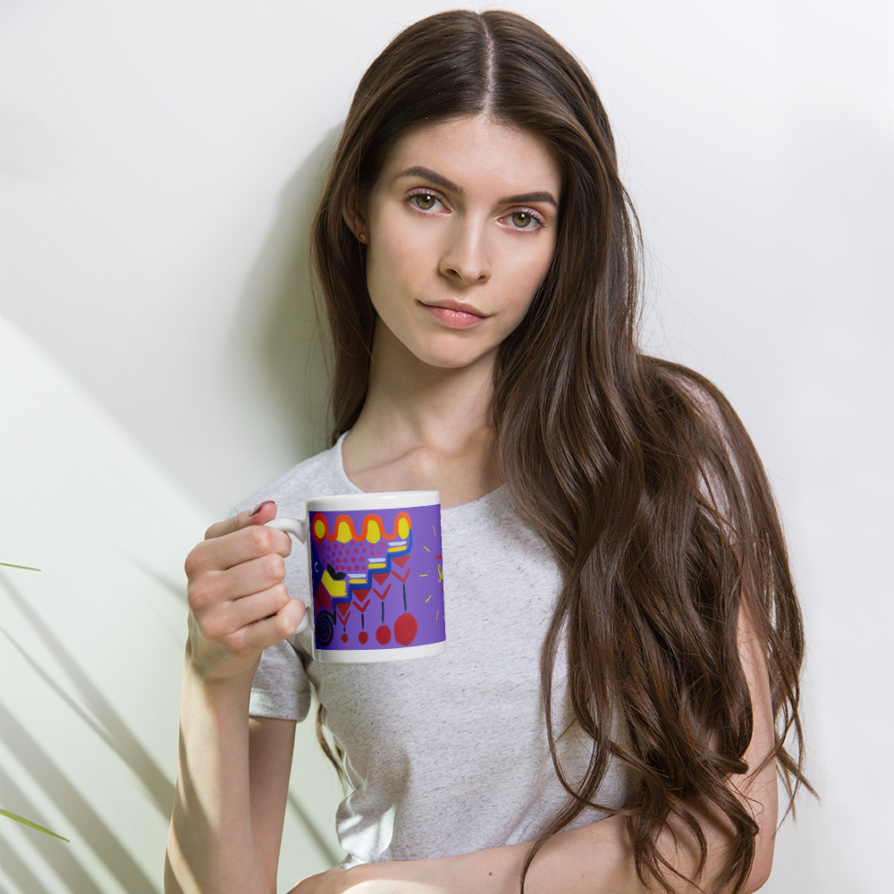 Mug vibratoire Awaken Your Soul Code – design en langage de lumière – message spirituel inspirant – Unica Nota