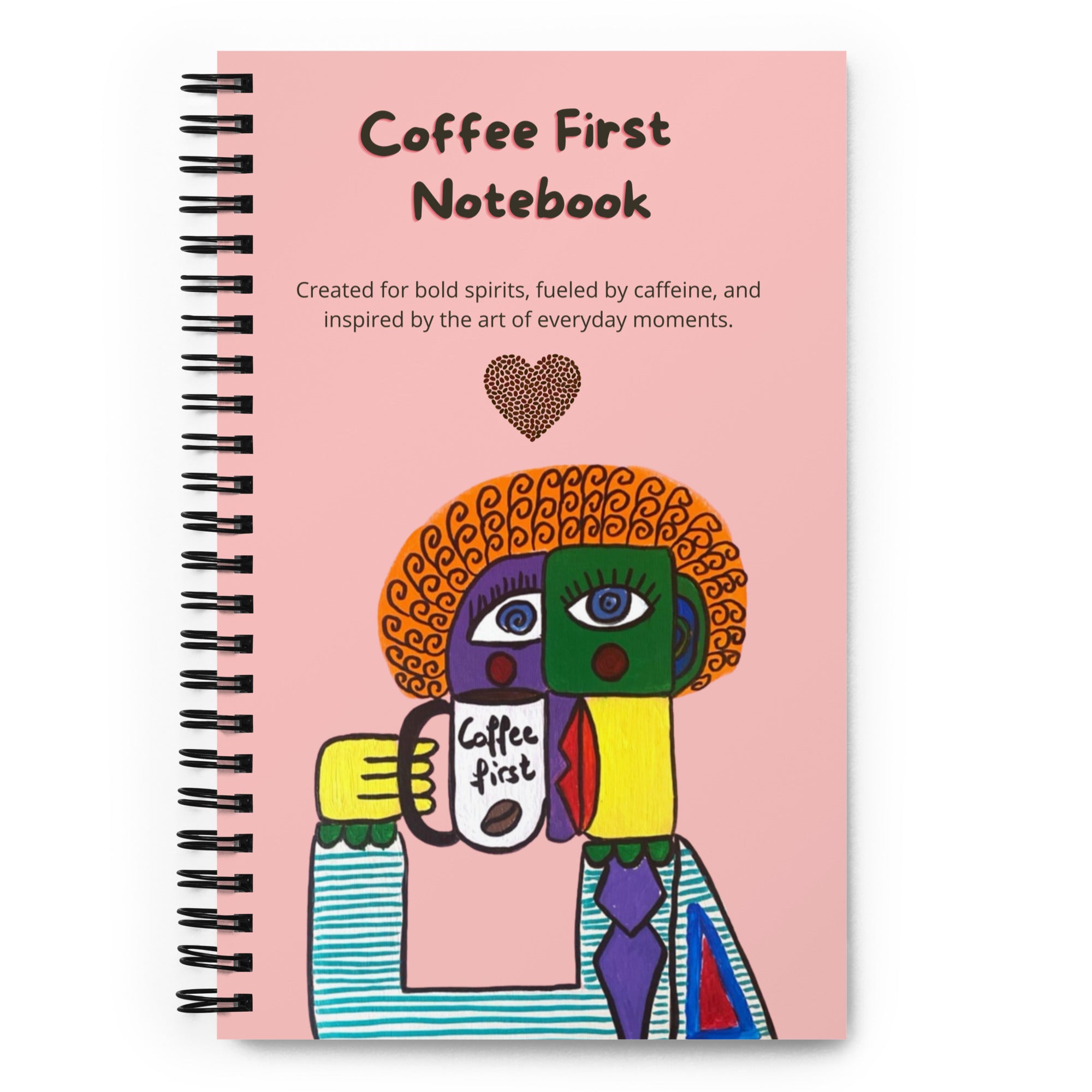 Douce couverture du carnet Coffee First de Unica Nota