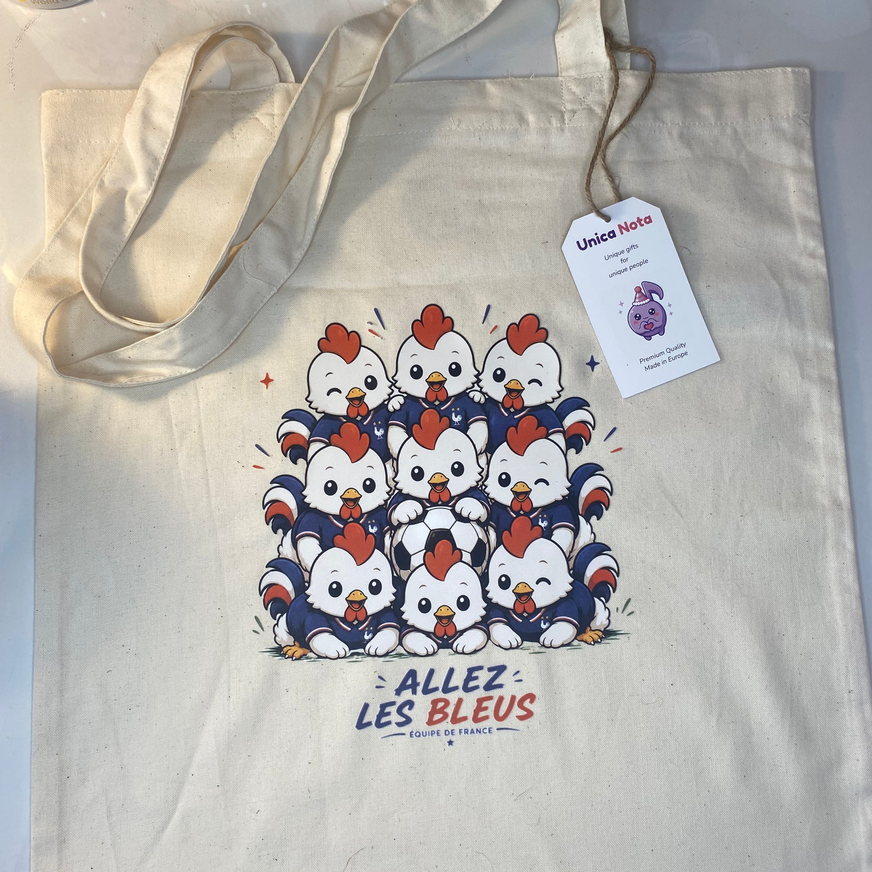Tote Bag des supporteurs de football Français à la coupe du Monde 2026 - Idéal pour un cadeau
