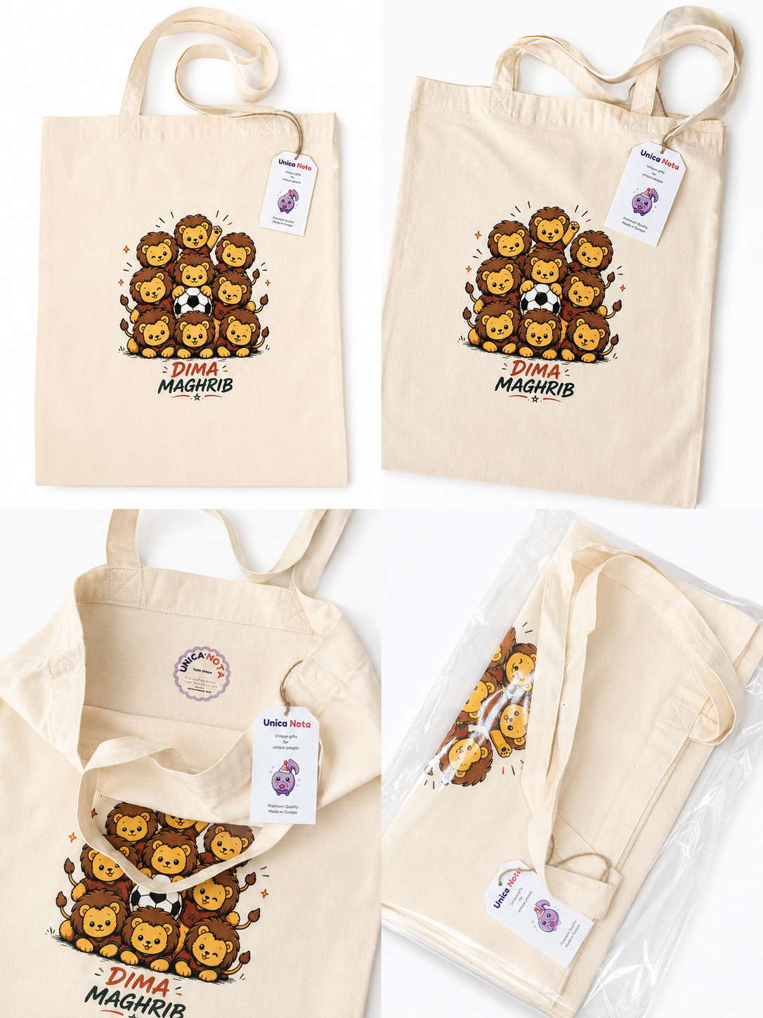Notre Tote Bag unique est fait pour les supporteurs marocains durant la coupe du monde 2026