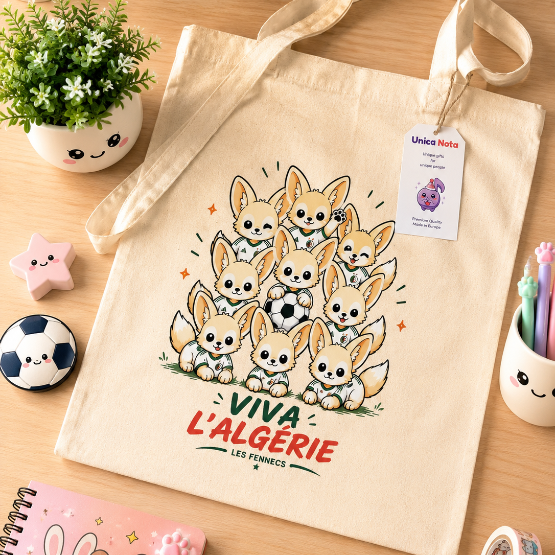 Tote Bag unique pour les supporteurs de foot algériens durant la coupe du monde 2026
