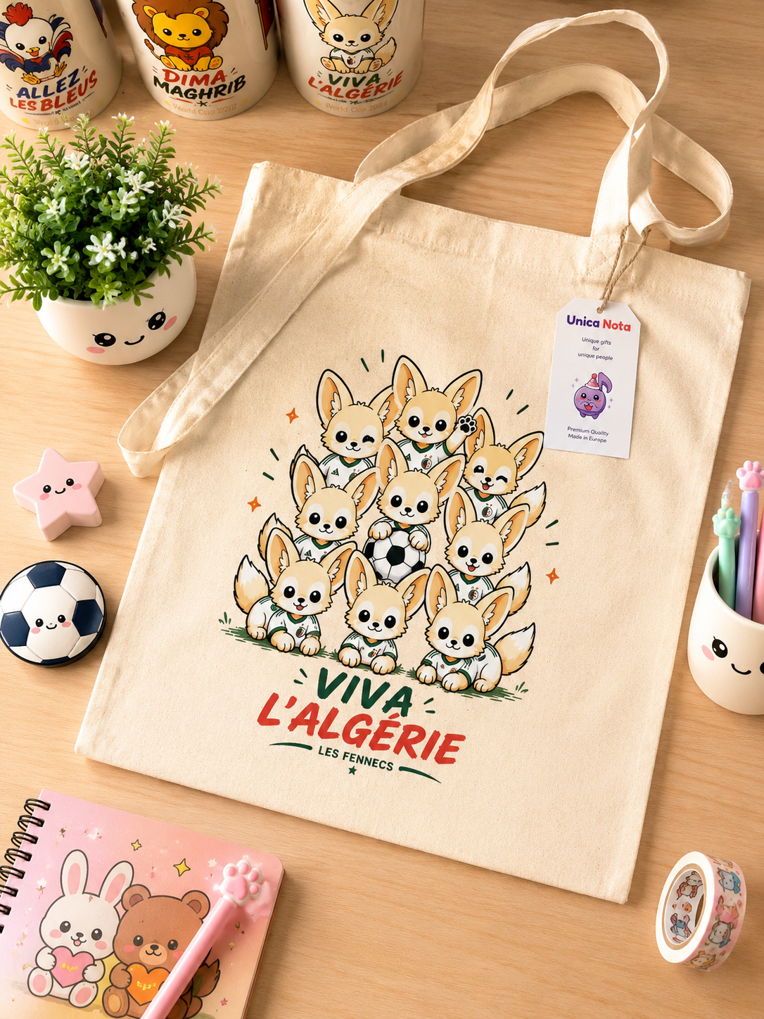 Tote Bag unique pour les supporteurs de foot algériens durant la coupe du monde 2026