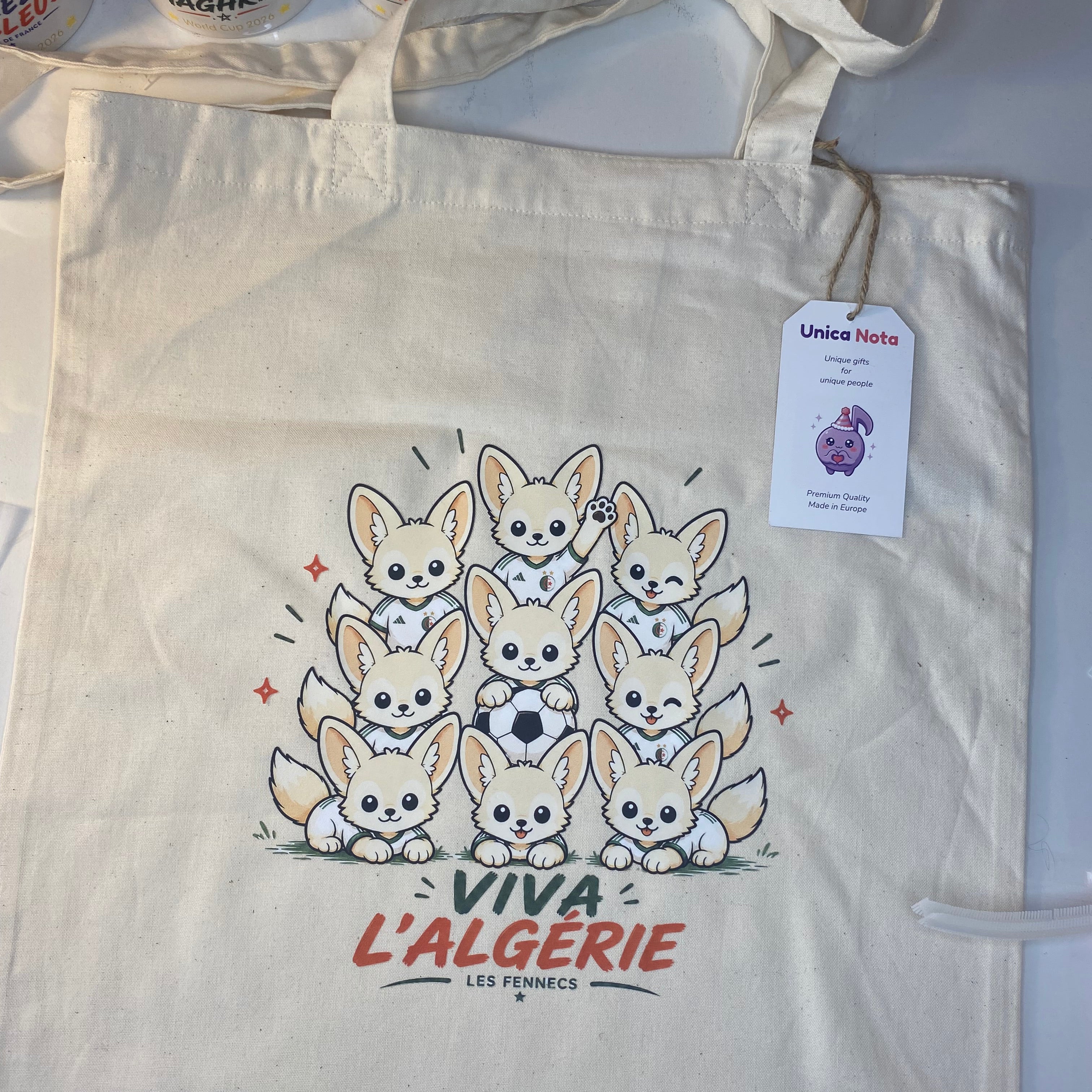 Tote Bag Unique pour les supporteurs algériens durant la coupe du monde - Cadeau idéale