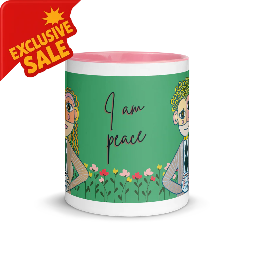 Badged - Mug Vert "Le Bienveillant" – I am Peace | Cadeau apaisant et positif Unica Nota 🌿
