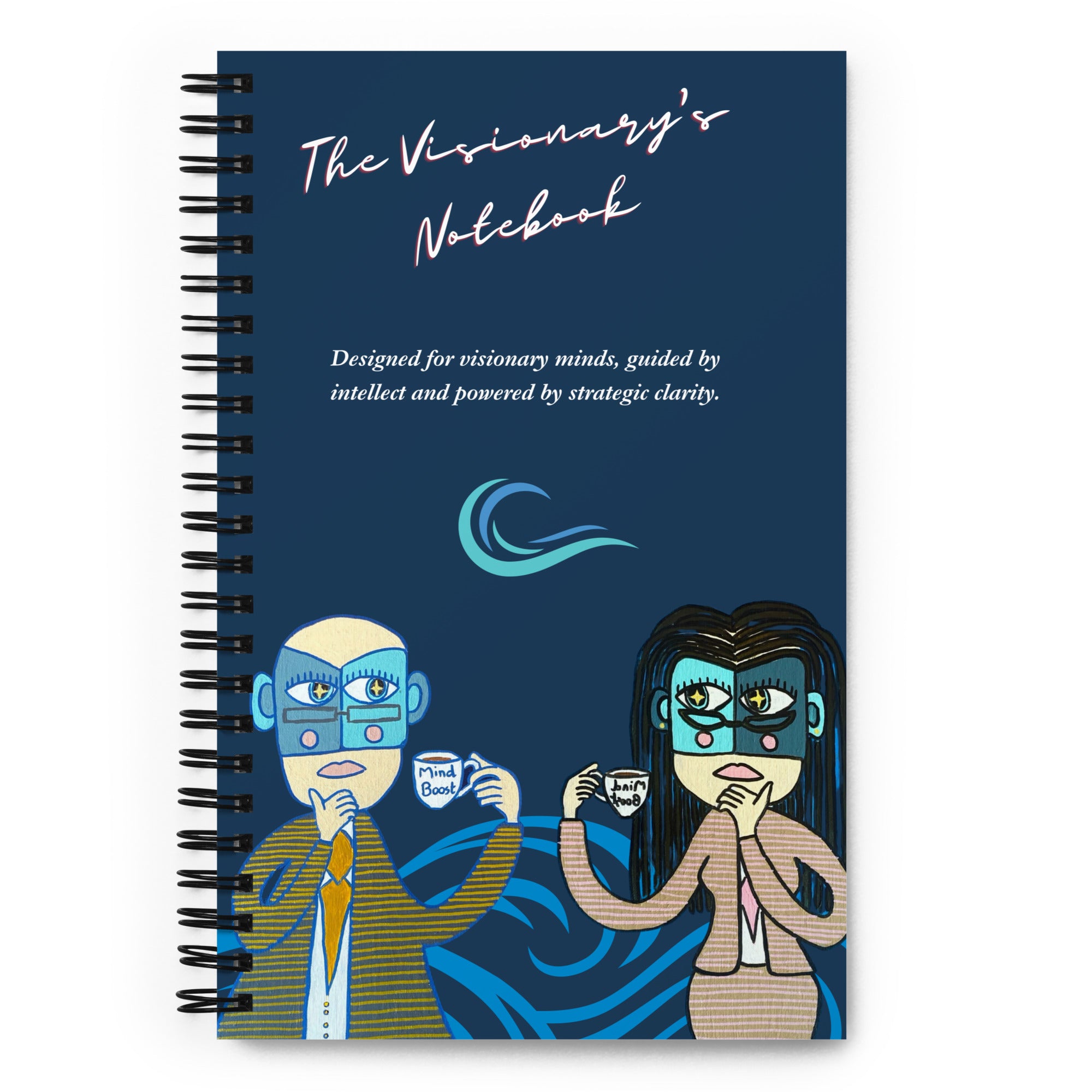 Carnet à spirale L’Analytique – design bleu profond – pour structurer ses idées avec clarté – Unica Nota

