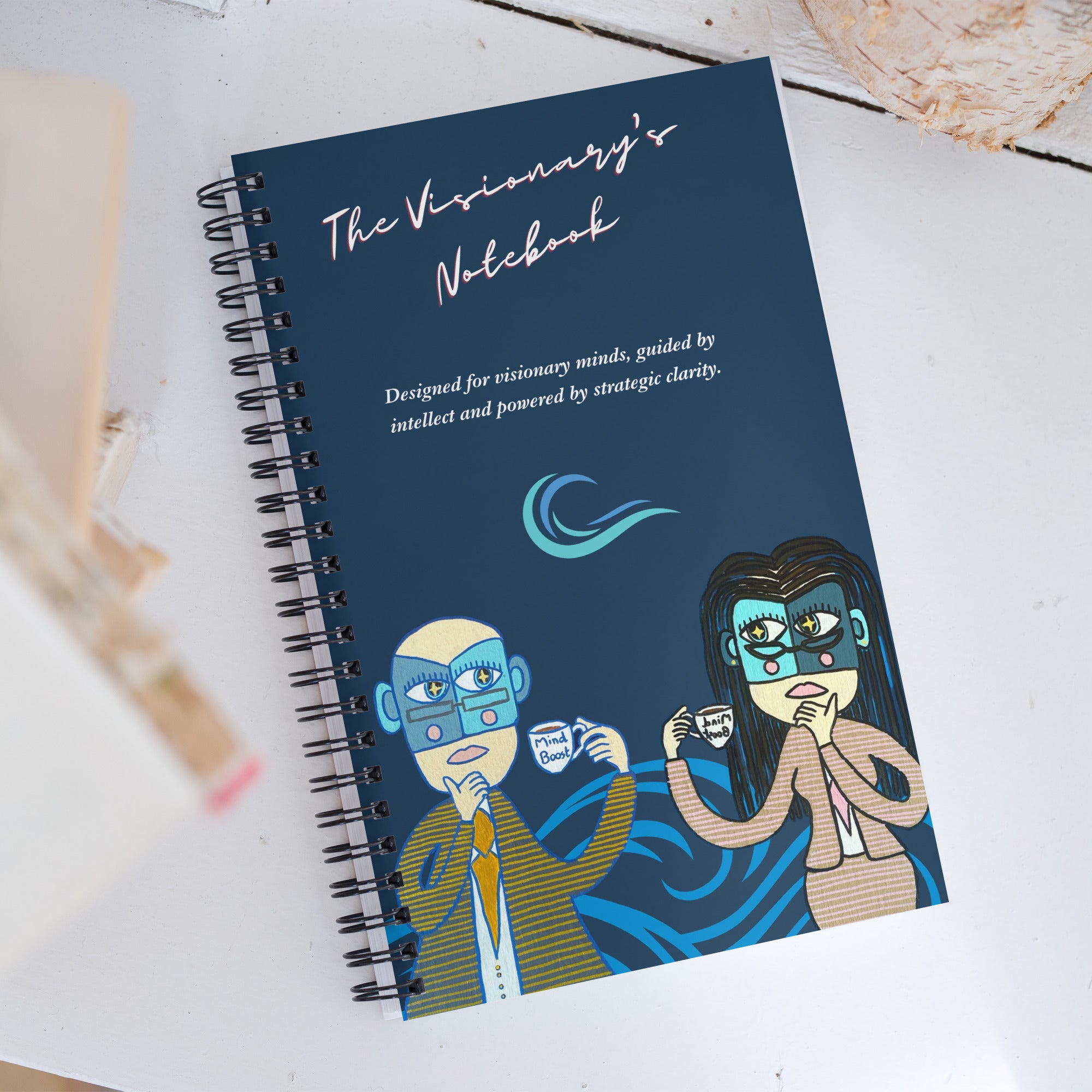 Carnet L’Analytique sur un bureau organisé – ambiance studieuse et élégante – Unica Nota

