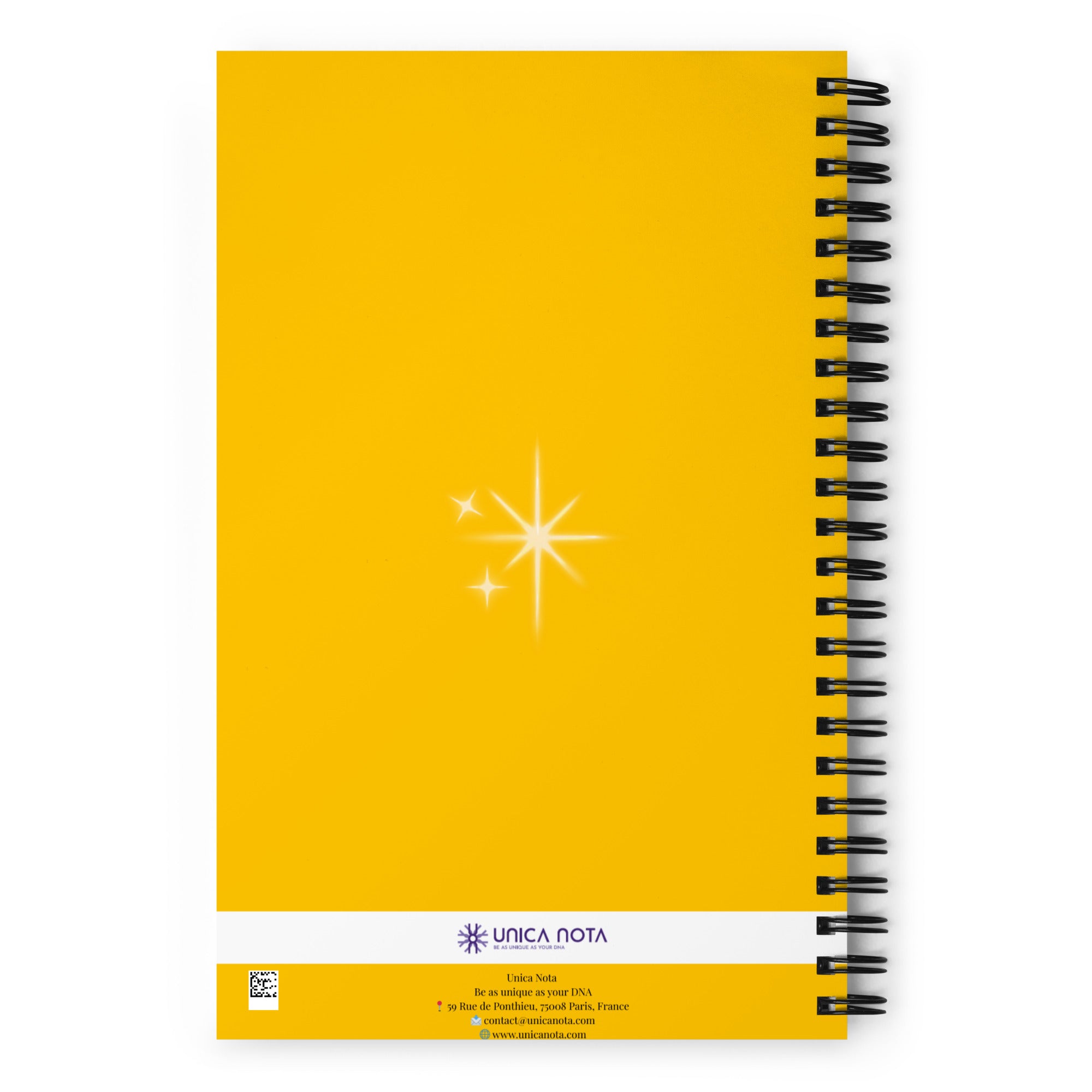 Carnet à spirale Le Créatif – design jaune éclatant – pour booster imagination et innovation – Unica Nota