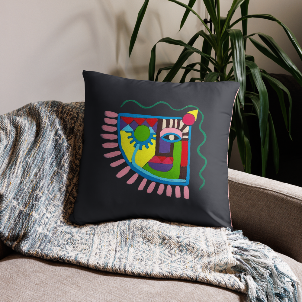 Housse de coussin visage artistique Unica Nota