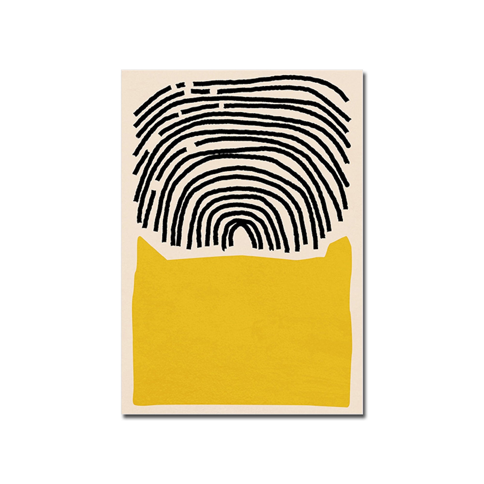 Affiche Abstraite Unica Nota · Poster minimaliste lignes et formes · Décoration murale moderne pour salon ou chambre