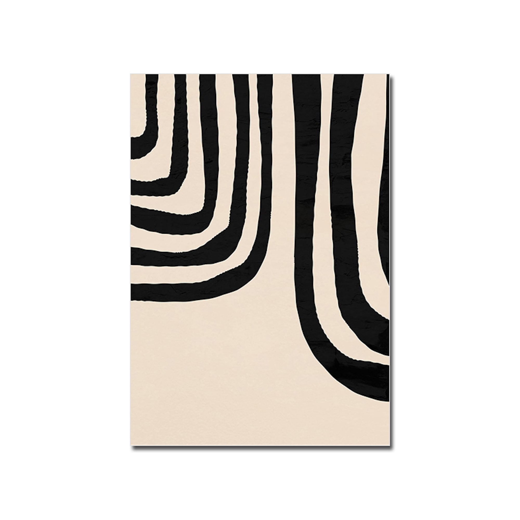 Affiche Abstraite Unica Nota · Poster minimaliste lignes et formes · Décoration murale moderne pour salon ou chambre