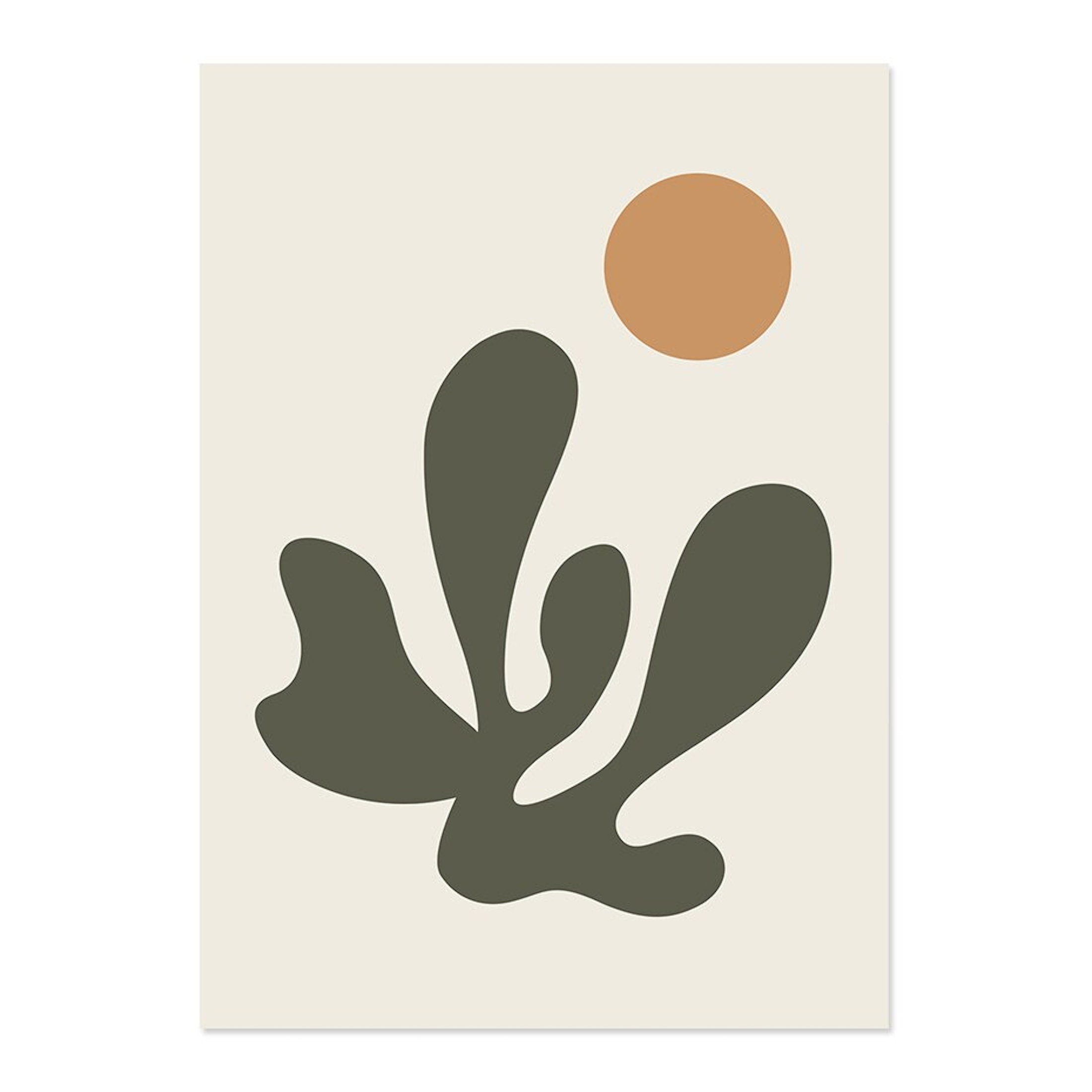 Affiche Plantes Boho Unica Nota · Poster minimaliste lignes modernes · Décoration murale naturelle pour salon, chambre ou bureau