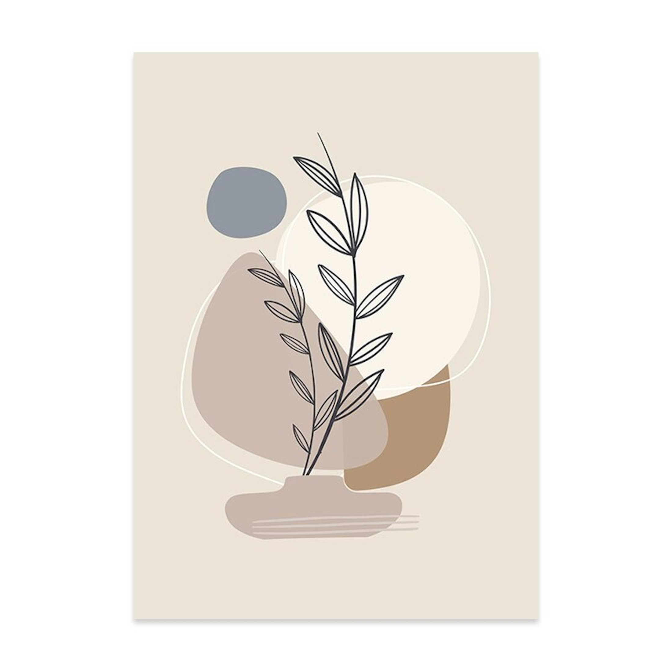 Poster Plantes en Pot – Style Bohème Chic | Impression Décorative Sans Cadre