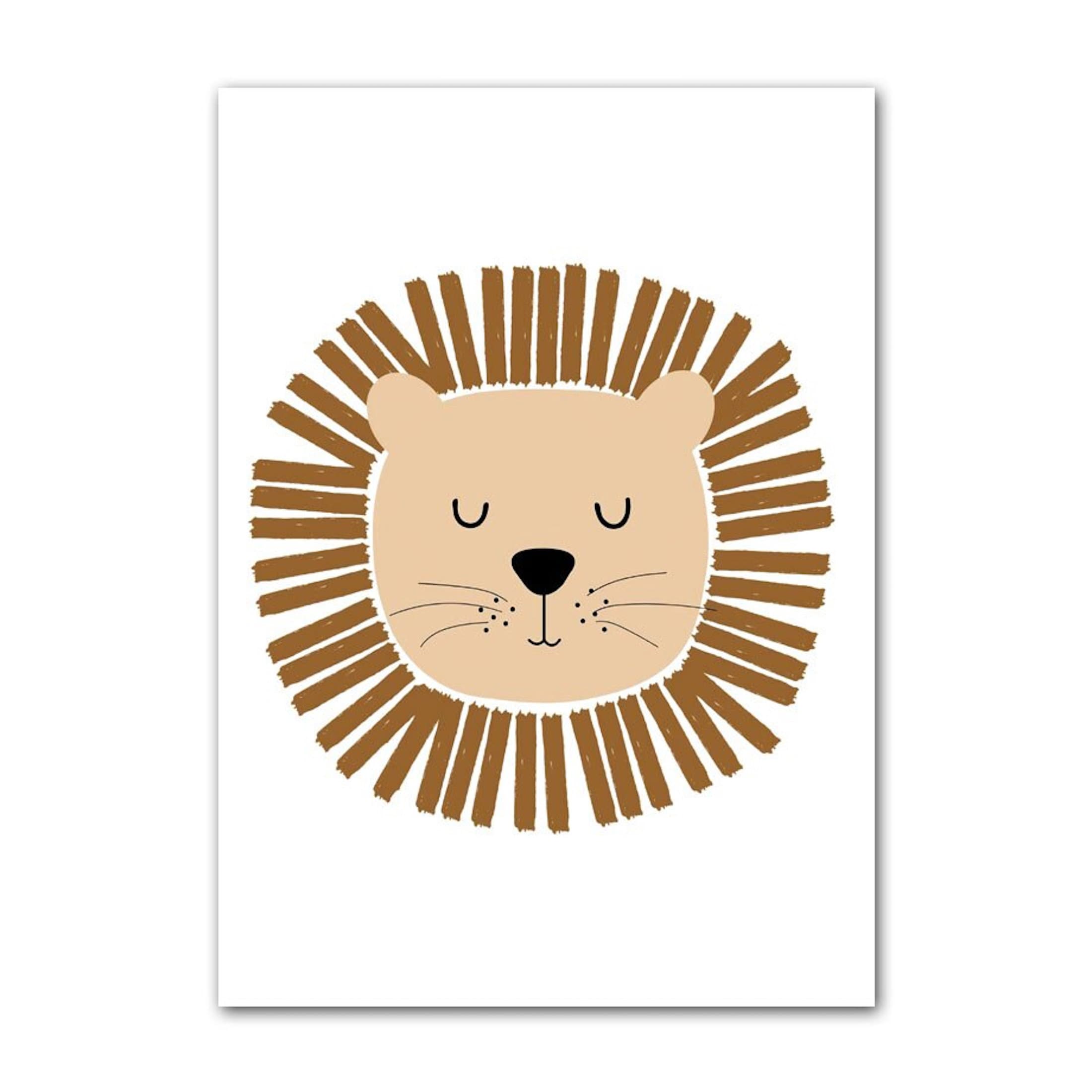 Affiche chambre enfant Unica Nota · Poster "Lions, Tigres et Hakuna Matata" · Décoration murale jungle colorée