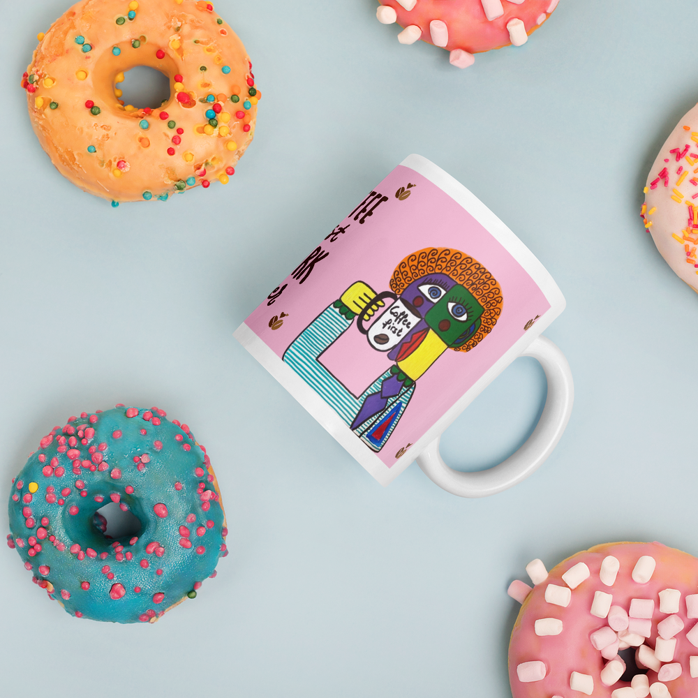 Mug artistique coffee first signé Unica Nota