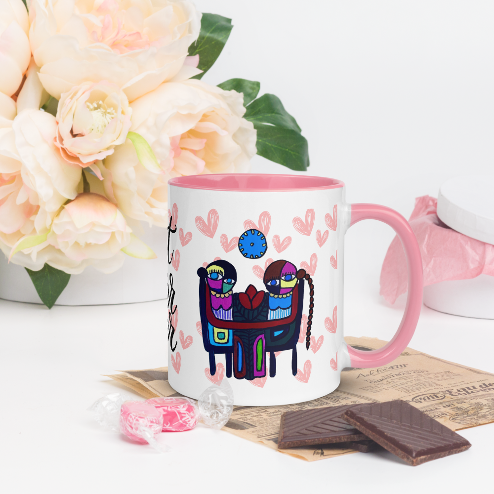 Mug Best sister ever on the table by Unica Nota