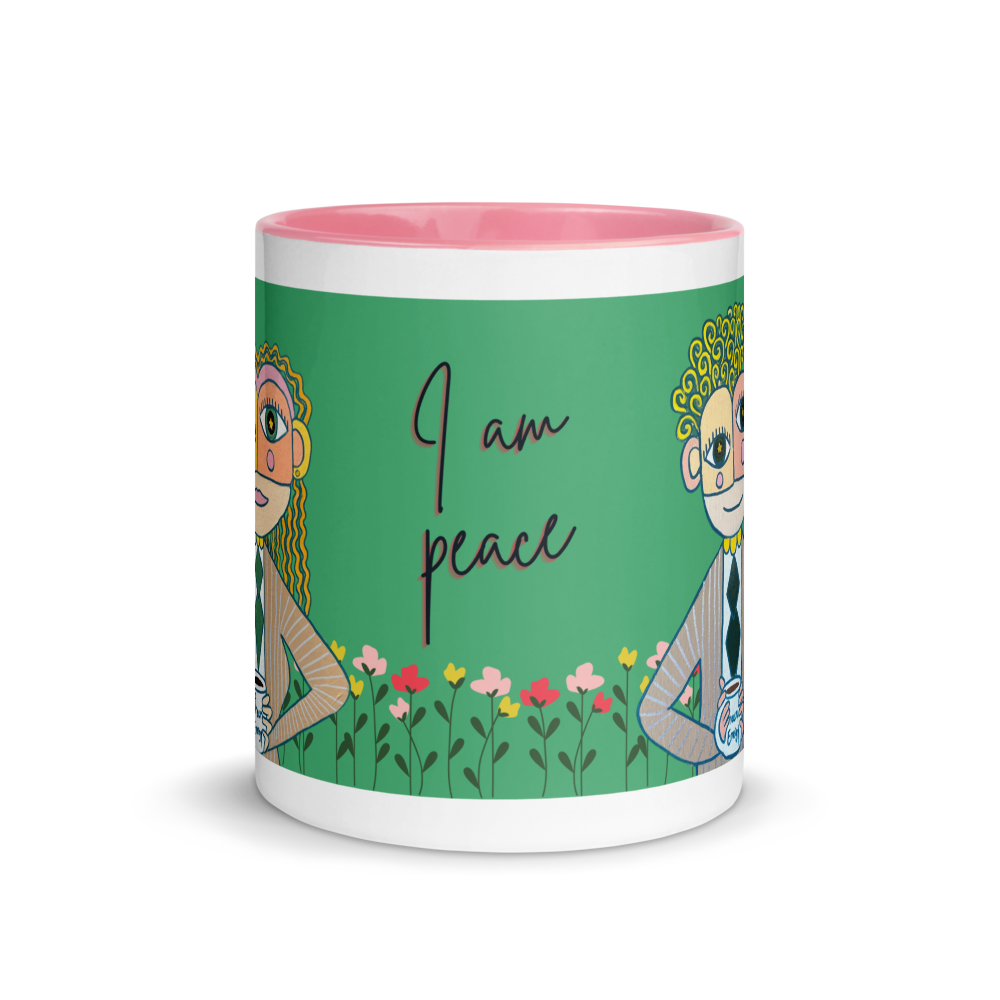 I am peace artistic mug by Unica Nota