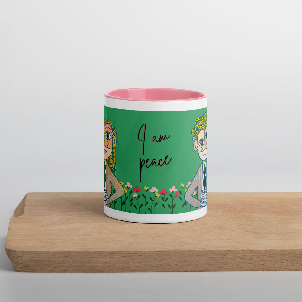 Unica Nota I am peace artistic mug by Unica Nota