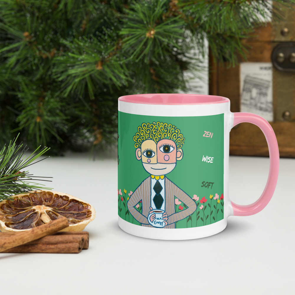 Unica Nota I am peace artistic mug male character