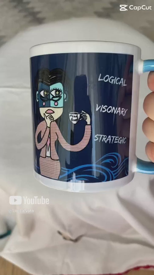 Vidéo du mug L’Analytique – design sobre et puissant – Unica Nota

