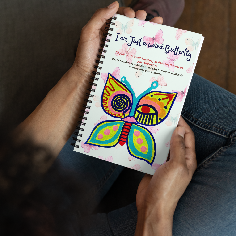 Weird Butterfly – Carnet artistique et coloré pour esprits libres et créatifs | Idée cadeau originale