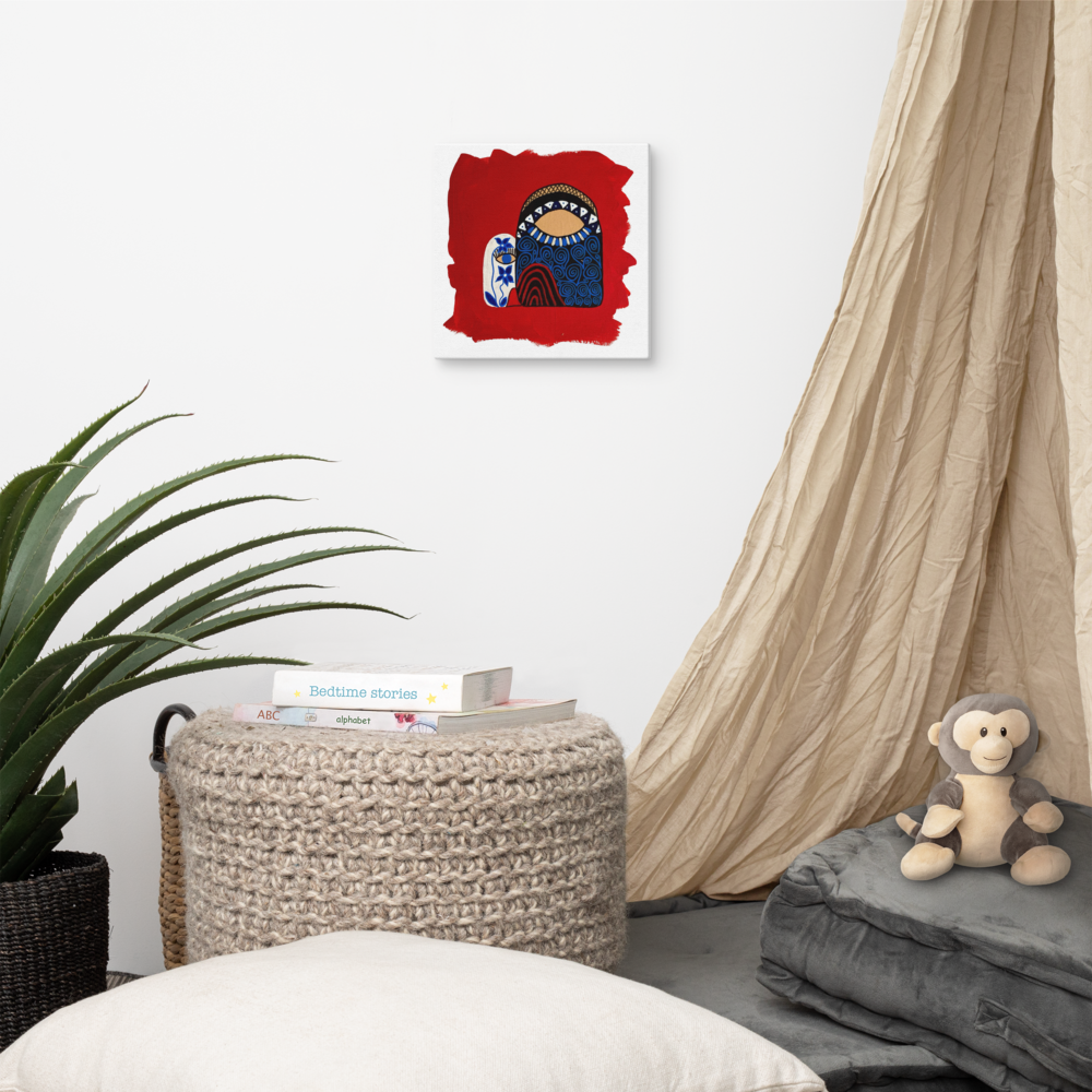 Tableau derrière les larmes espoir par Unica Nota