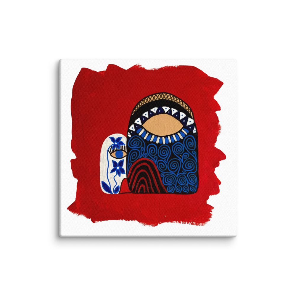 Tableau derrière les larmes espoir par Unica Nota