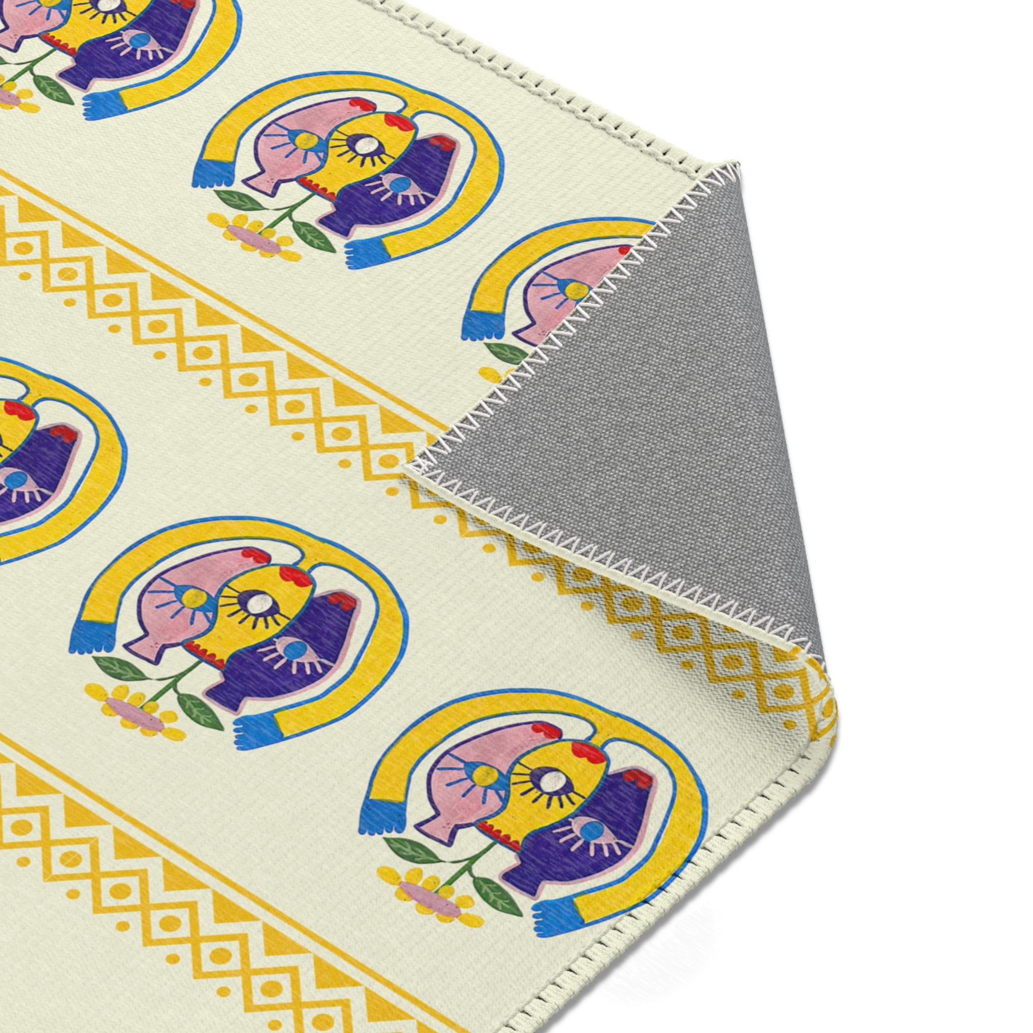 Tapis artistique moderne 3 Vases – design abstrait symbolique du leadership – Unica Nota

