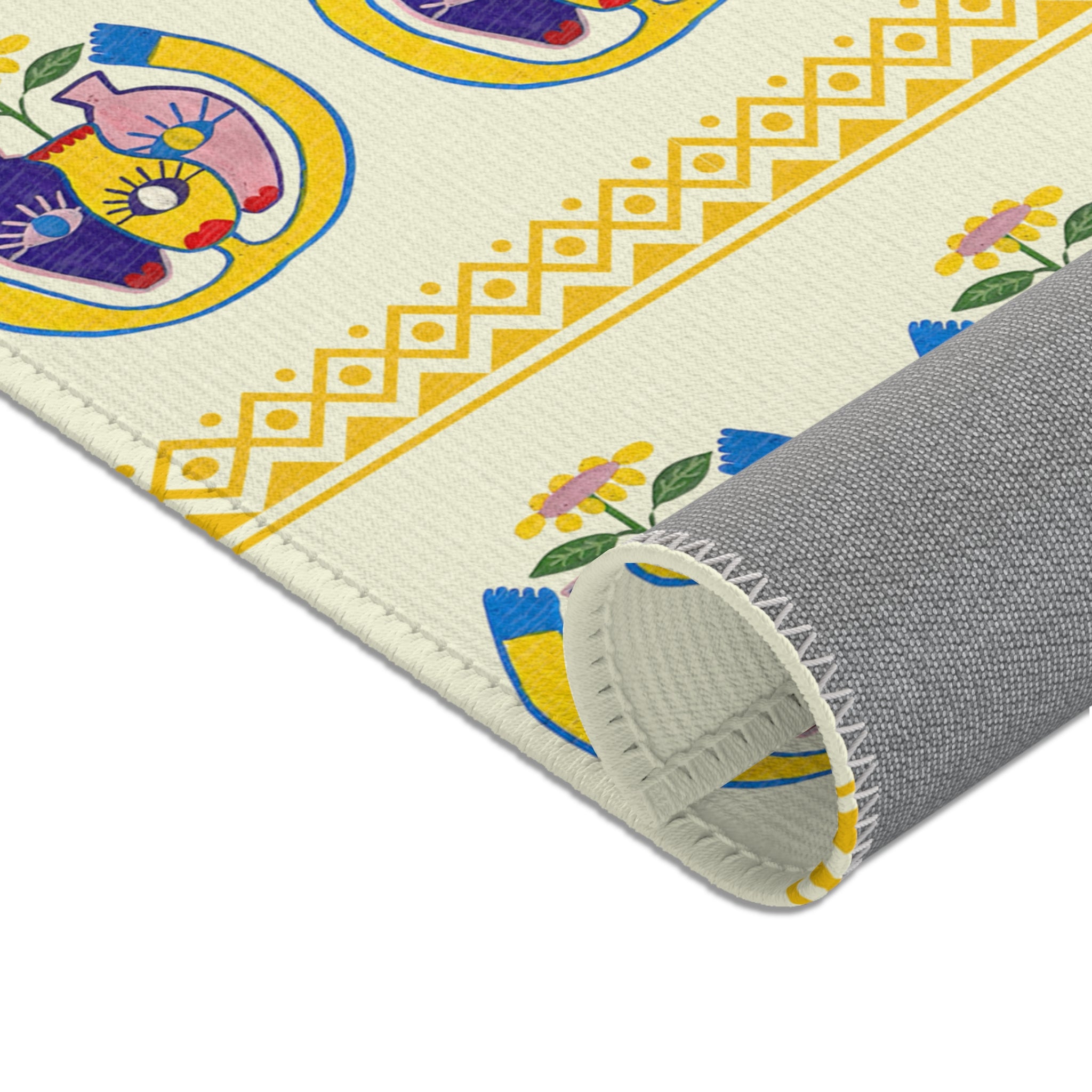 Tapis artistique moderne 3 Vases – design abstrait symbolique du leadership – Unica Nota

