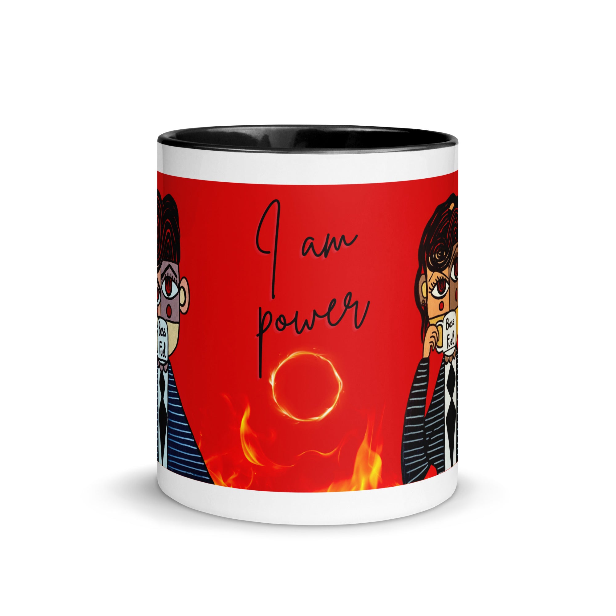 Mug L’Ambitieux – I am Power – design rouge puissant pour leader ou entrepreneur – Unica Nota


