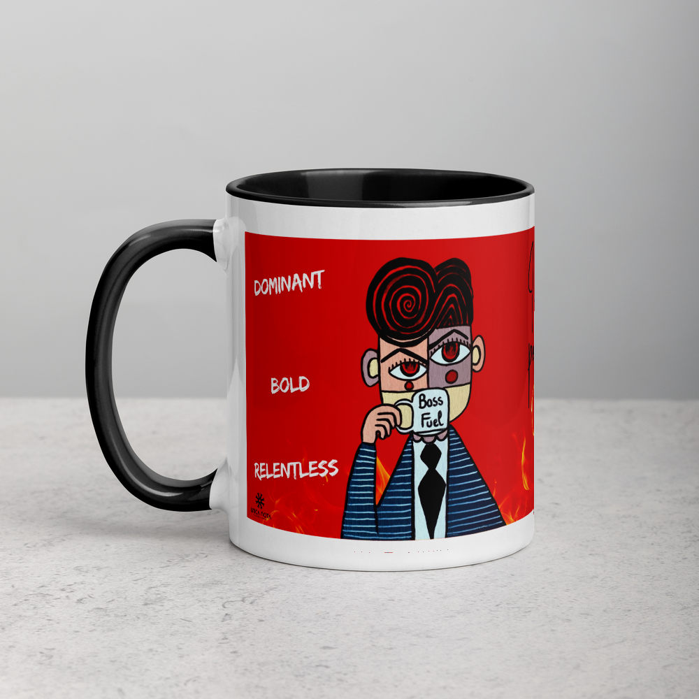 🔥 Mug rouge « L’Ambitieux » – I am Power | Cadeau énergique et motivant pour leader, entrepreneur ou esprit audacieux
