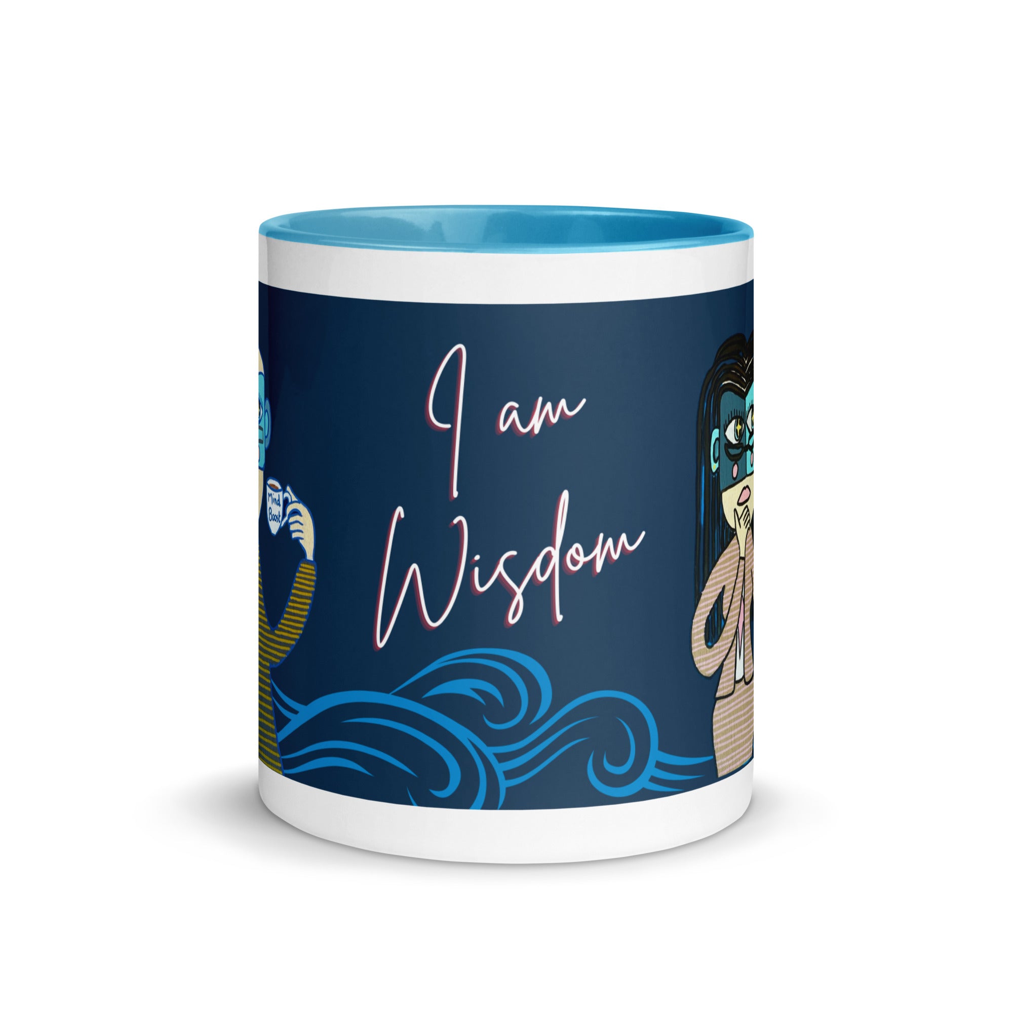 Mug L’Analytique – I am Wisdom – design bleu pour esprit logique et réfléchi – Unica Nota

