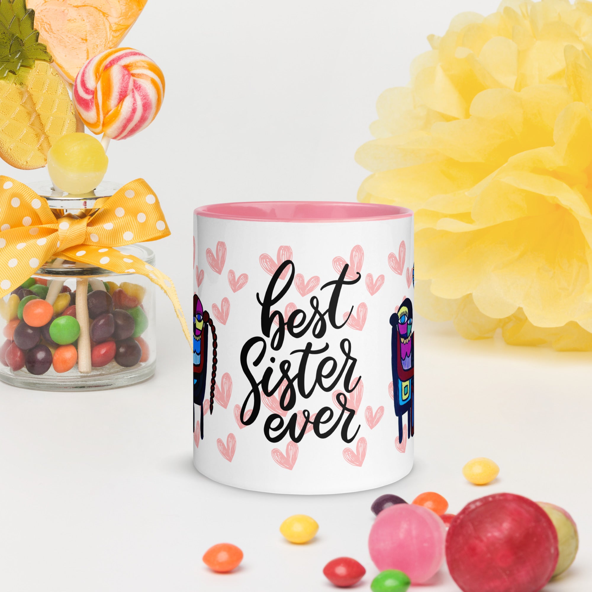 Mug Best Sister Ever – design touchant pour sœur – cadeau rempli d’amour – Unica Nota

