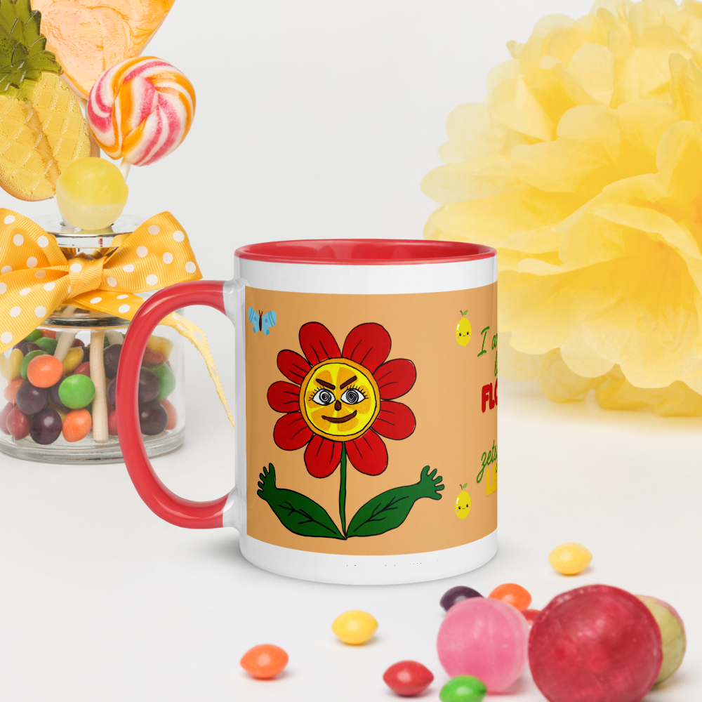 🍋 Mug « Sweet Zesty » – Tasse artistique au design citron & fleur pour démarrer la journée avec fraîcheur et énergie